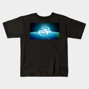 Rottnest Island Space Agency (RISA) Logo In The Quokkasphere Kids T-Shirt